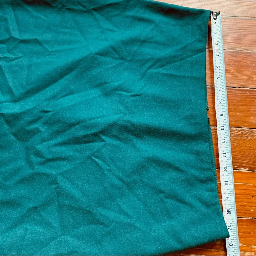 Talbots Green Wool Pencil Skirt - Picture 5 of 13